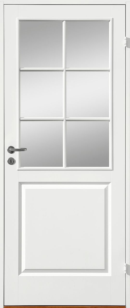 Bild på Innerdörr 3-spegel vit kompakt glasad SP6, BrJohansson